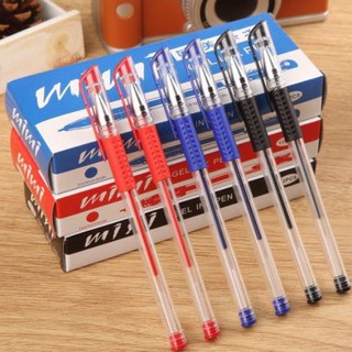 Combo 5 bút gel nước mini - mực xanh, đỏ, đen