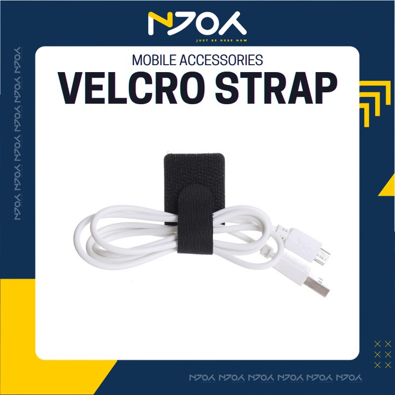 Dây Quấn Cáp Sạc Velcro Njoy Giúp Cố Định Dây Điện, Tai Nghe, Chống Rối Tiện Lợi Chất Liệu Keo Siêu Dính