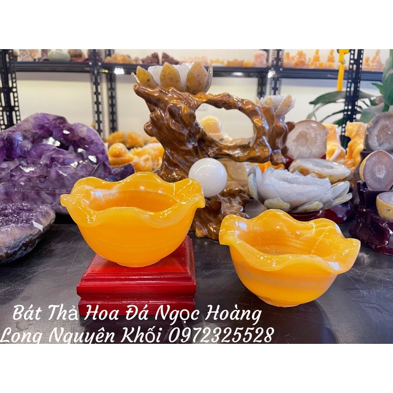 Bát Thả Hoa Đá Ngọc Hoàng Long