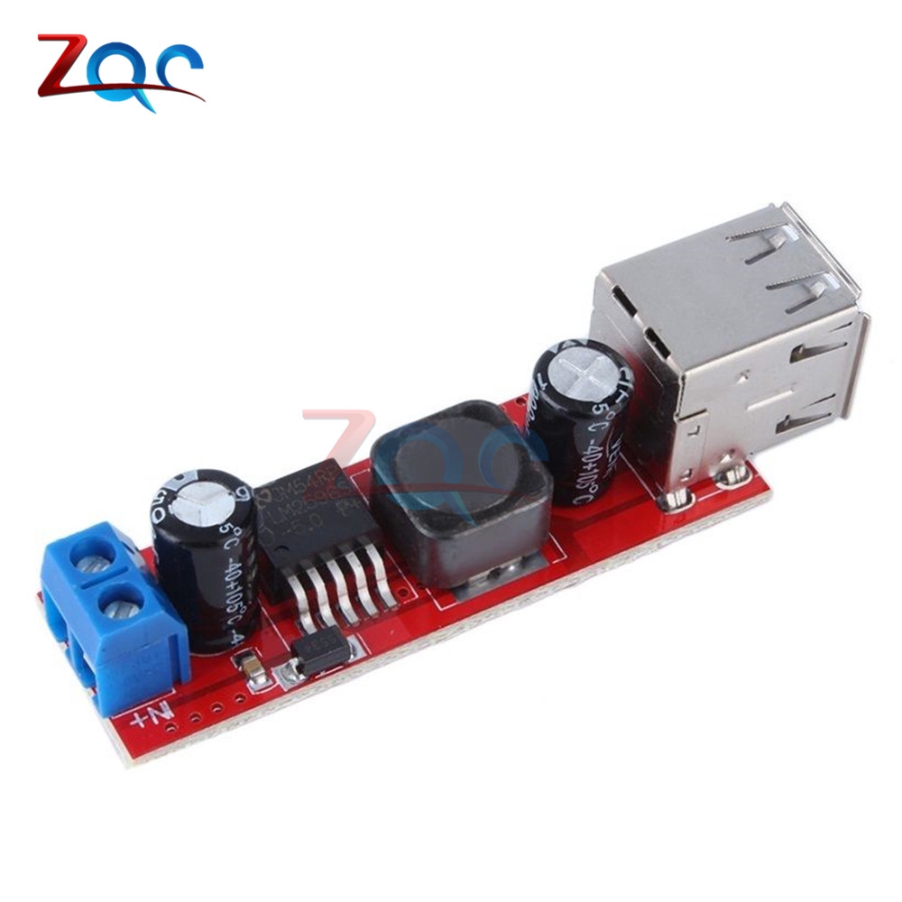 Mạch hạ áp LM2596 DC 6V-40V xuống 5V 3A hai cổng USB