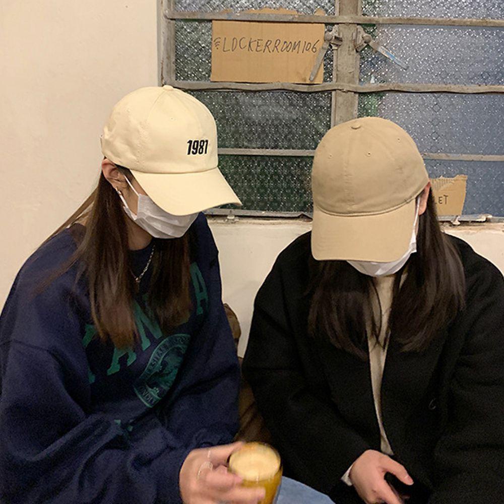 MXGOODS Mũ Lưỡi Trai Thể Thao Vải Mềm Màu Trơn Thêu Chữ Thời Trang Cho Nam Và Nữ