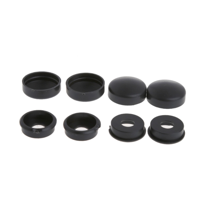 Bộ 8 Ốc Vít Gắn Biển Số Xe Hơi Màu Đen