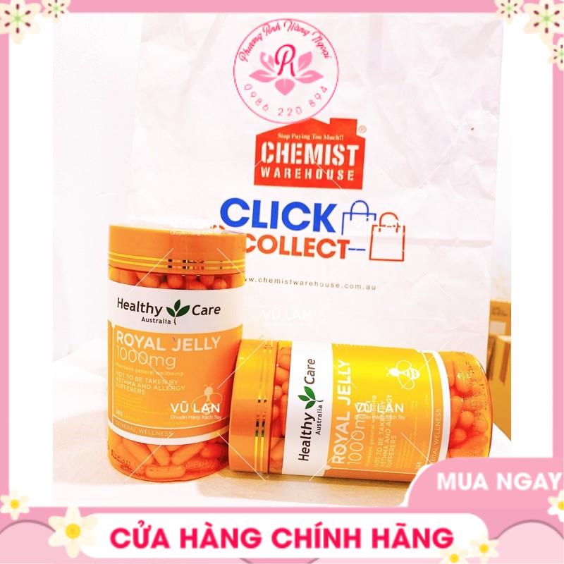Sữa Ong Chúa Healthy Care Royal Jelly 1000MG 365 viên - Xuất xứ Úc