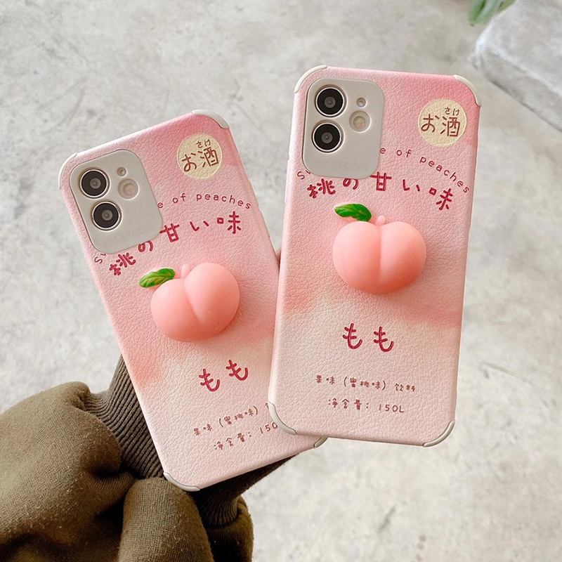 Ốp điện thoại họa tiết quả đào xinh xắn cho Iphone 12 Pro Max Mini Se2020 11pro Max Ix Xr Xs Max 7 8 Plus | BigBuy360 - bigbuy360.vn