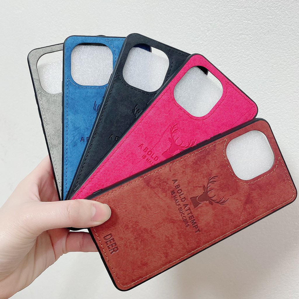 Ốp lưng vải bò Xiaomi Mi 11 họa tiết hươu