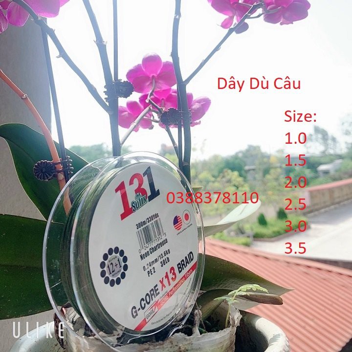 Dây Dù Câu Cá, Dây Câu Cá Dù Chìm 131 dài 300m Câu Lục Câu Lure Siêu Bền