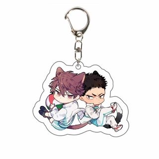 (COUPLE) Móc khóa HAIKYUU!! ver Tai Mèo và Cánh Chim VUA BÓNG CHUYỀN anime chibi mica trong acrylic xinh xắn độc đáo