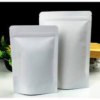 Túi zip trăng sữa, zipper trắng bóng - BAO BÌ VUI