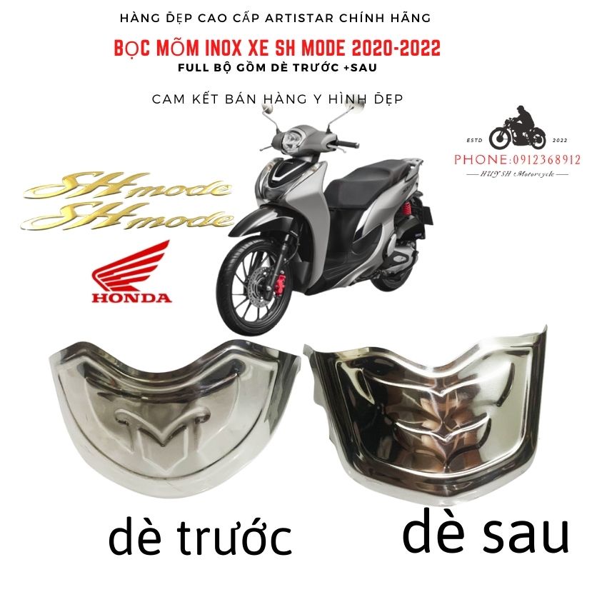 Ốp Mũi Dè SH Mode 2020-2022, Bọc Mõm Dè Xe SH Mode 2020-2022 (dùng chung)- Giá 1 Cặp