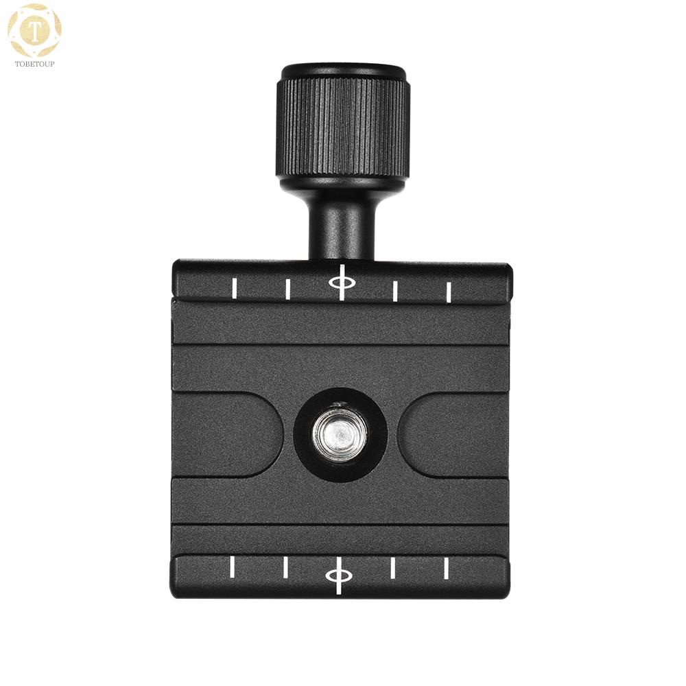 Shipped within 12 hours】 Andoer QR-50 Quick Release Plate Clamp Adapter with Built-in Bubble Level for Arca Swiss RRS Wimberley Tripod Ball Head Clamp [TO]