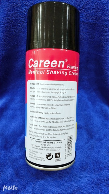 Kem cạo râu Careen 333g bọt mịn hương bạc hà 😍FREESHIP 😍 lớp bọt mịn, làm mềm da nhanh,nhẹ nhàng làm sạch, làm giảm trầy