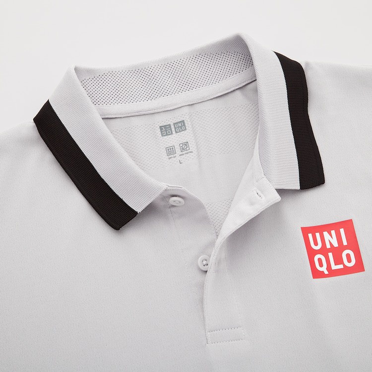 Áo Thể Thao Uniqlo Chính Hãng Màu Trắng-  Uniqlo Tennis Nishikori T-Shirt Grey-Sumo Authentic