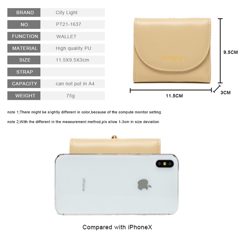 Ví ngắn gập 3 phong cách thanh lịch cho nữ