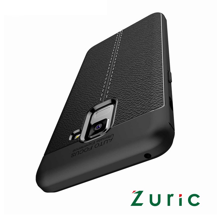 Ốp lưng dẻo giả da Auto Focus Samsung A8 Plus 2018