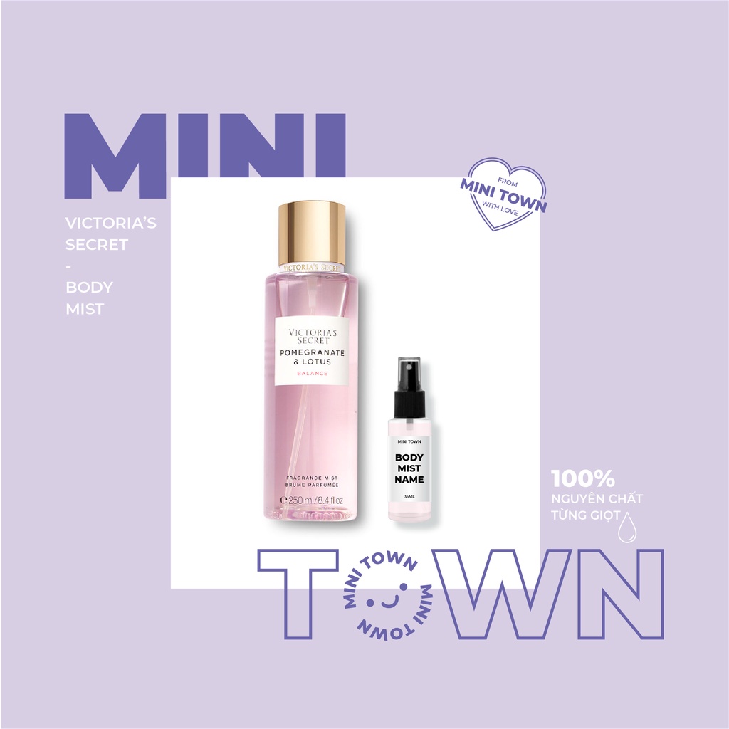 POMEGRANATE & LOTUS - Xịt Thơm Lưu Hương Toàn Thân Victoria's Secret Fragrance Mist