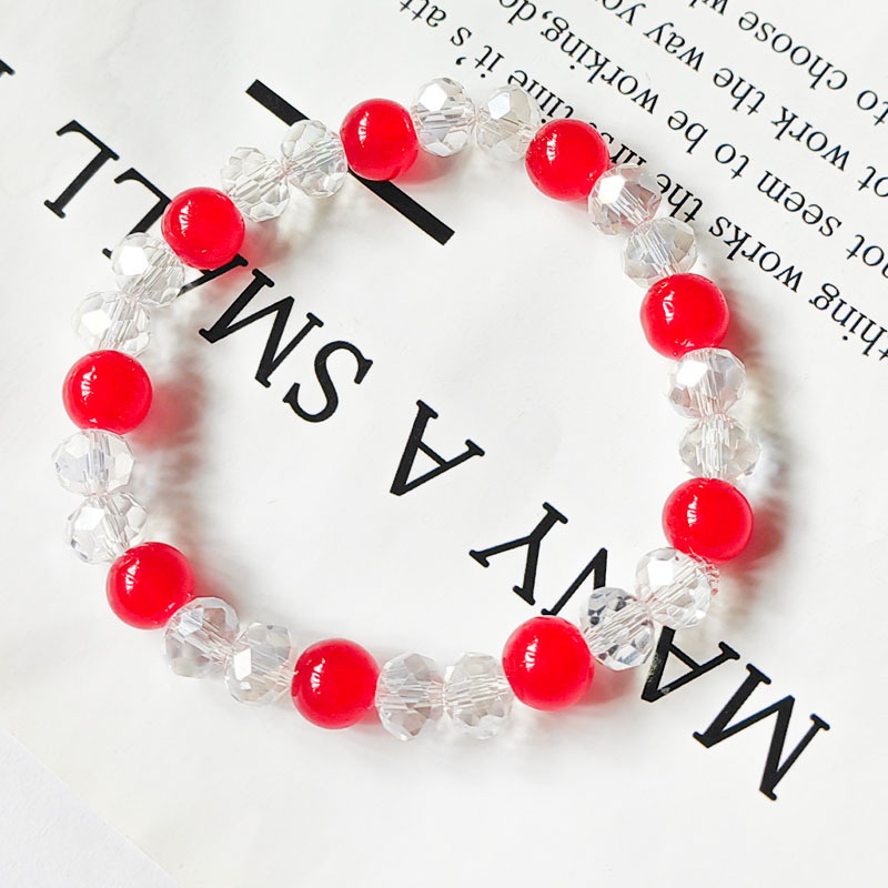 Vòng Tay Chuỗi Hạt Pha Lê Màu Kẹo Lãng Mạn Thời Trang Trẻ Trung