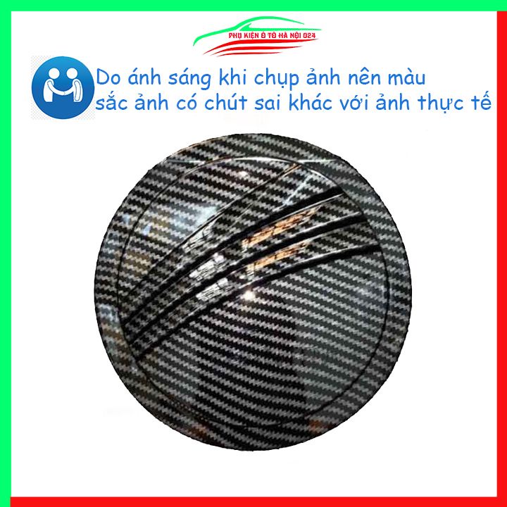 Ốp nắp xăng Elantra 2016 - 2020 vân cacbon bảo vệ chống trầy trang trí ô tô
