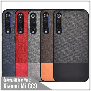 Ốp lưng Xiaomi Mi CC9, giả JEAN Version 2 viền TPU dẻo