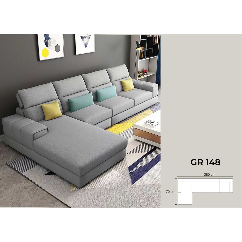 Bộ sofa góc thư giãn cao cấp GR-148