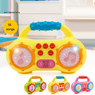 Đài radio mini có đèn LED đồ chơi cho bé