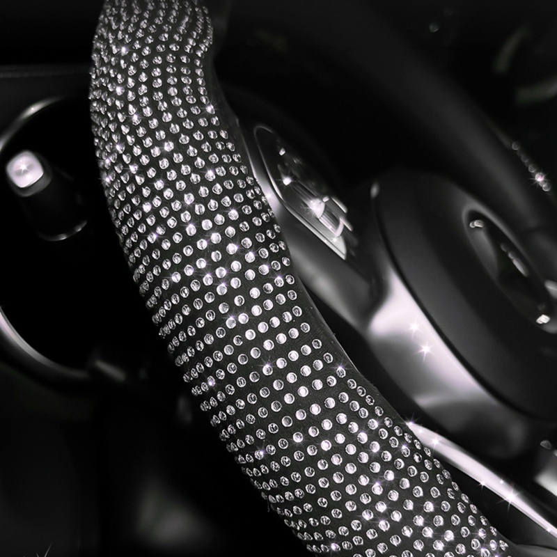 Vỏ Bọc Vô Lăng Xe Hơi 38cm Màu Đỏ Sang Trọng Cho Nữ