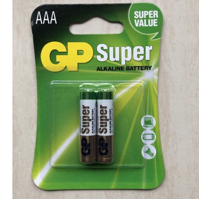 Pin tiểu AAA ,cao cấp GP Alkline vỉ 2 viên