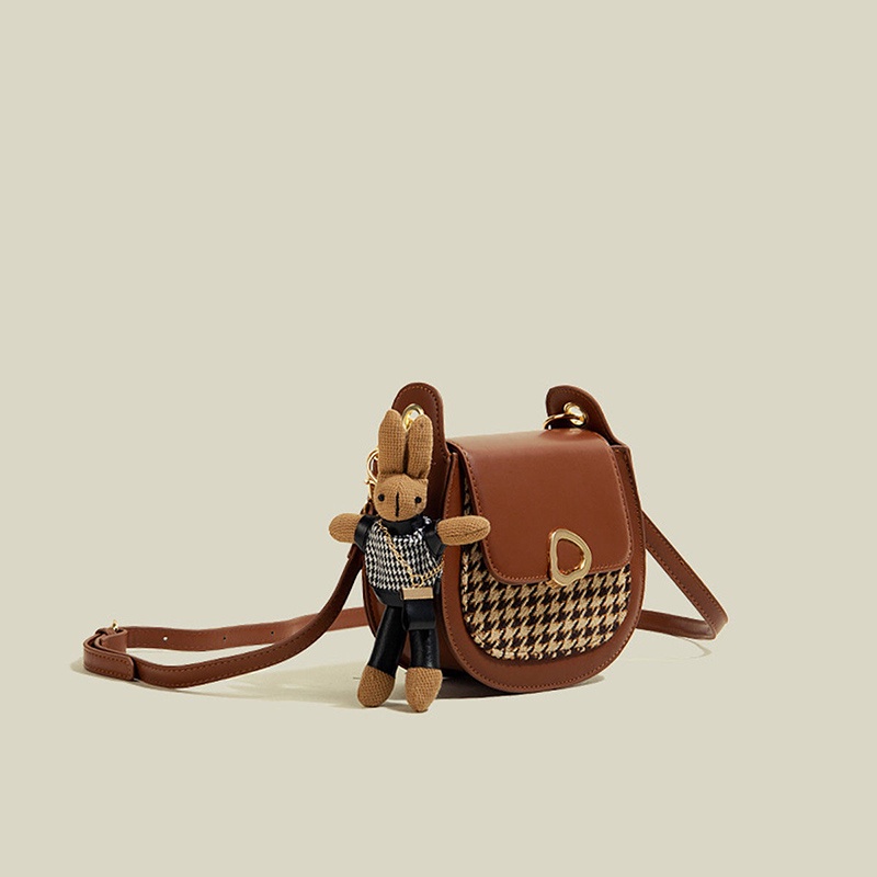 Túi đeo chéo IELGY mini hình bán nguyệt thời trang cho nữ