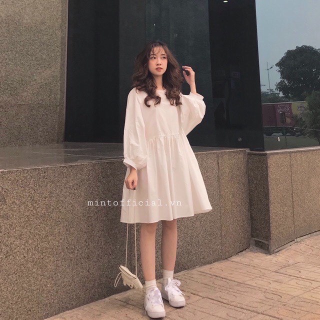 Đầm Tiểu Thư, Đầm Babydoll Tay Phồng Dáng Xòe Nhẹ Nhàng Nữ Tính | BigBuy360 - bigbuy360.vn