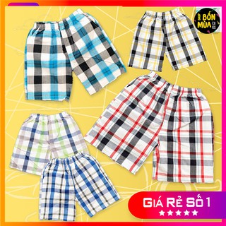 Quần Đùi Bé Trai 20-40kg🎁[𝐌𝐔𝐀 𝟒 𝐓𝐀̣̆𝐍𝐆 𝟏]🎁Quần Kẻ Sọc Caro Quần Kaki Cho Bé-Shop Bốn Mùa