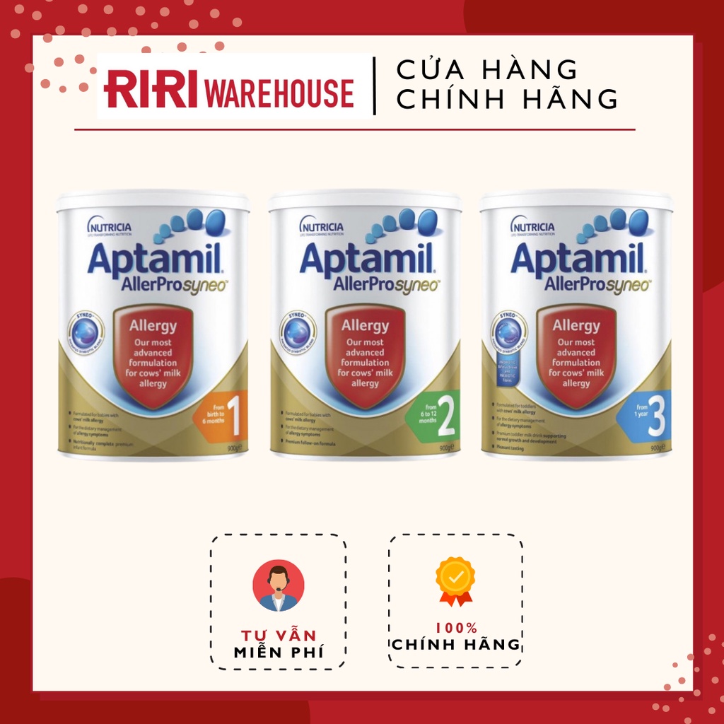 Sữa Aptamil Aller Prosyneo dành cho bé dị ứng đạm bò (900gr/Lon)