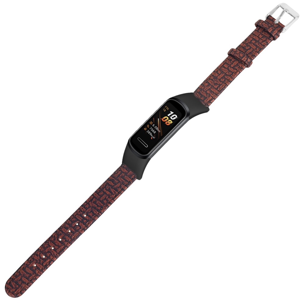 Weave Genuine Leather Watchband Wrist Strap Replacement for Huawei Honor Band 5i/4