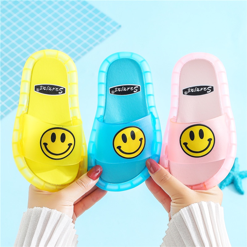 Dép lê gắn đèn LED phát sáng cho bé trai, bé gái hình ngộ nghĩnh, chất liệu cao cấp chống trơn trượt KingKids