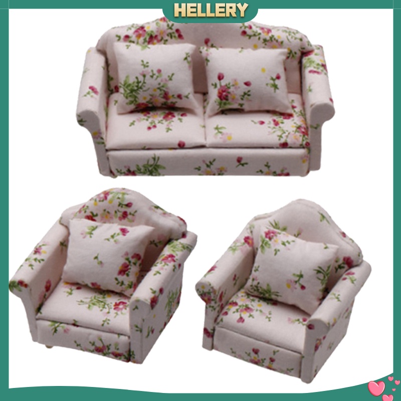 Mô Hình Ghế Sofa Tỉ Lệ 1: 12 Trang Trí Nhà Búp Bê