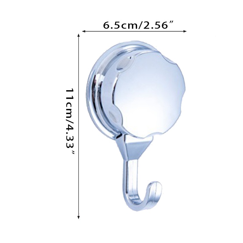 1 / 3 Móc Treo Đồ Có Giác Hút Chân Không Bằng Crom