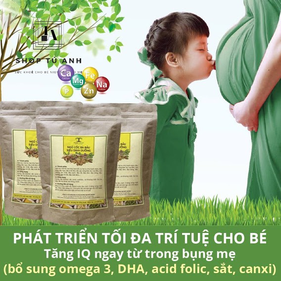 Ngũ Cốc Bà Bầu Siêu Dinh Dưỡng Queen Nature Bịch 800Gr❤️Hàng Chính Hãng ❤️ Ngũ Cốc Bầu Siêu Sin