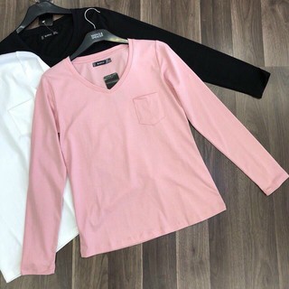 Áo Thun Nữ Tay Dài Cổ Tim bigsize