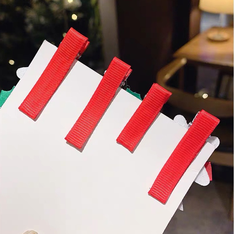 5 Kẹp tóc phong cách giáng sinh tùy chọn kiểu dáng