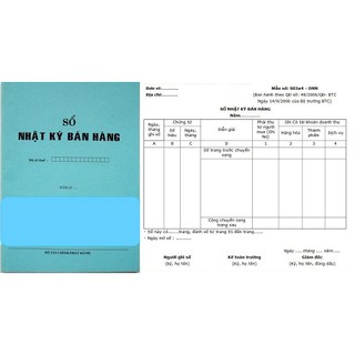 Sổ nhật ký bán hàng (1 cuốn)