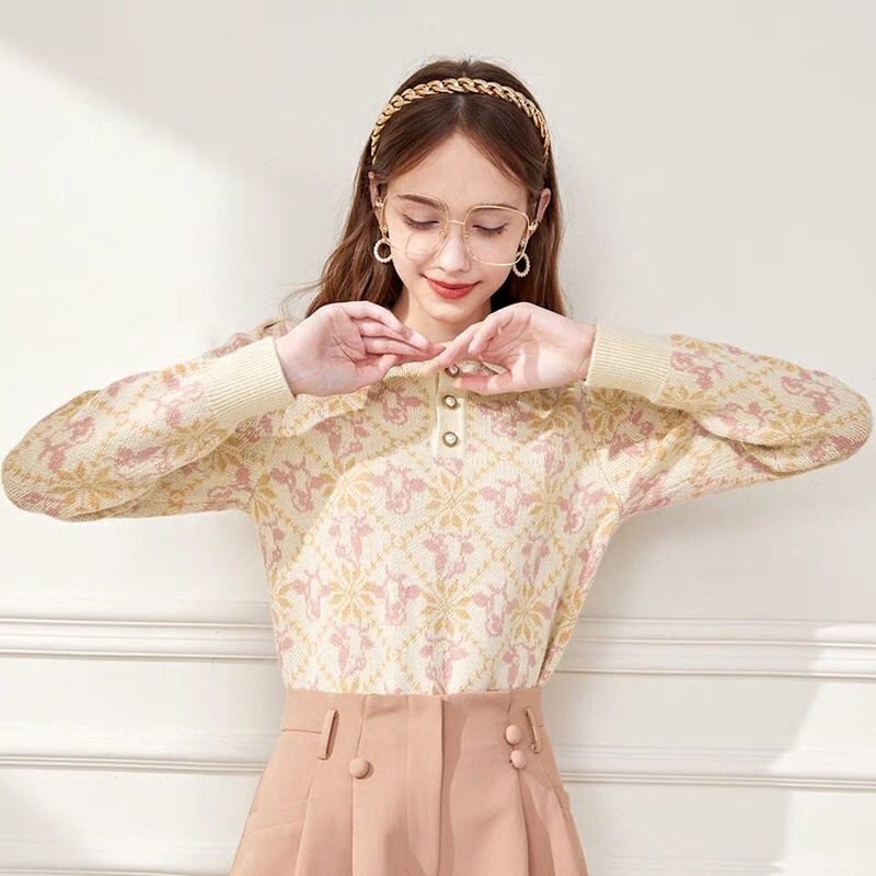 Áo len hoa CHIU-SHUI