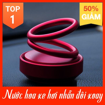 nước hoa vòng xoay,nhẫn quay, hương thơm nhẫn đôi, sáp thơm khử mùi xe hơi, ô tô cao cấp