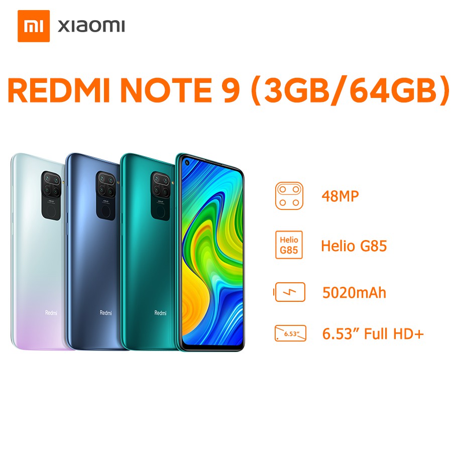 Điện thoại Xiaomi Redmi Note 9 - Hàng chính hãng - Bảo hành điện tử 18 tháng | WebRaoVat - webraovat.net.vn