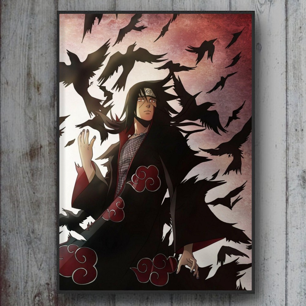 TRANH CANVAS ANIME NARUTO treo tường in theo yêu cầu 04 - Itachi
