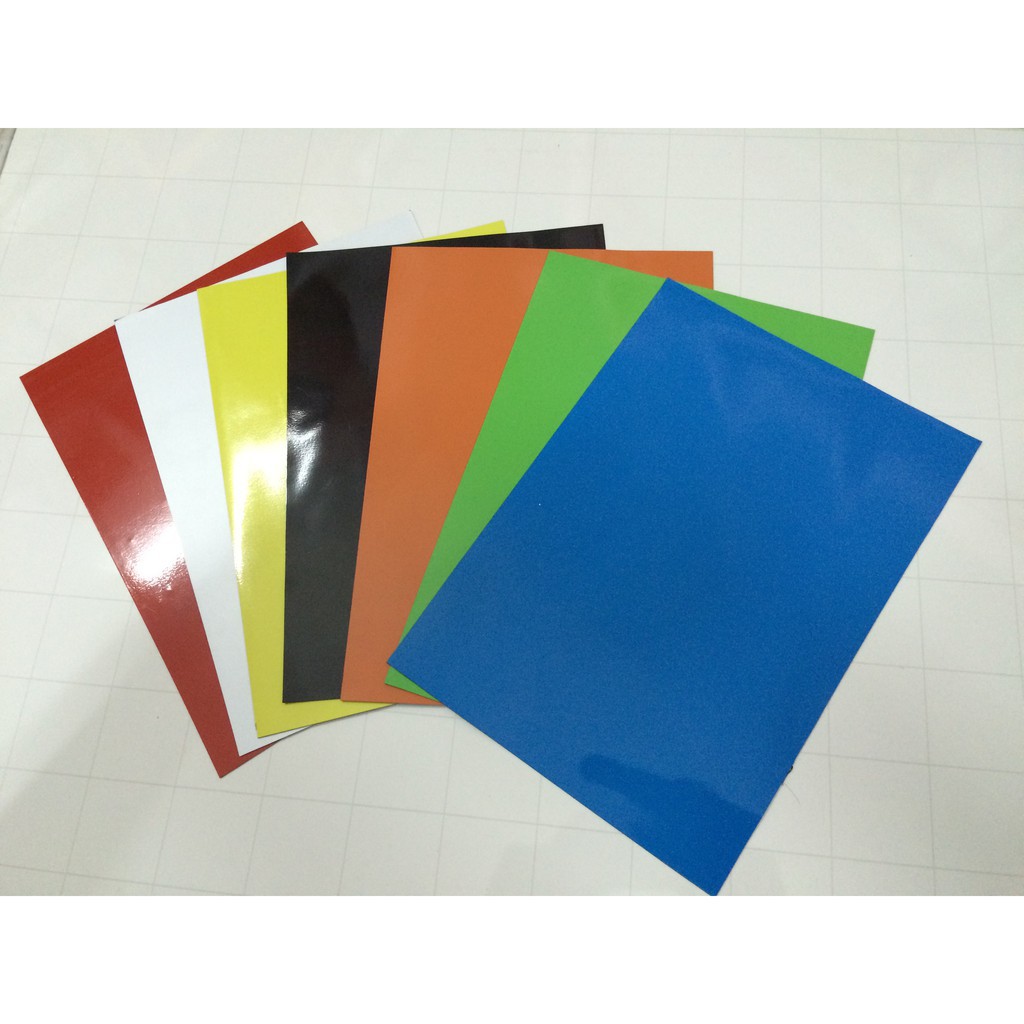 [Xả Kho 15 tấm] Nam châm dẻo a4 nhiều màu sắc, loại nam châm dạng dẻo dễ cắt và sử dụng.