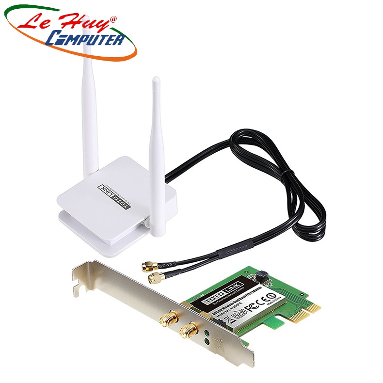 Card Mạng WiFi PCIe Kép AC1200 TOTOLINK A1200PE