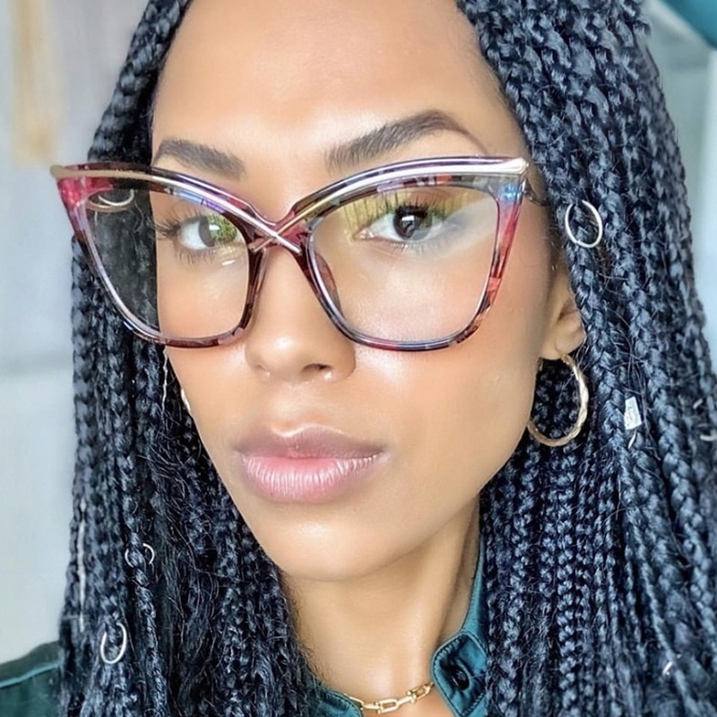 Mắt Kính Hình Mắt Mèo Chống Ánh Sáng Xanh Thời Trang