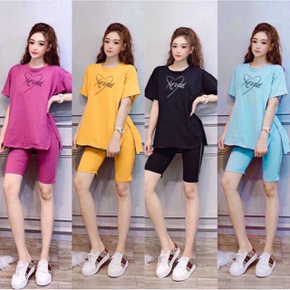 Set bộ thể tao lửng thêu trái tim s160552vn