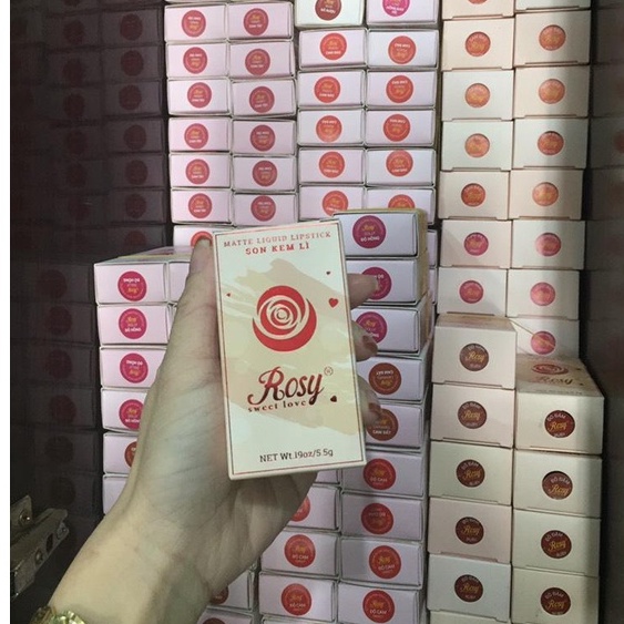 [Ảnh thật] Son kem rosy không chì, lên màu chuẩn , mềm môi chính hãng