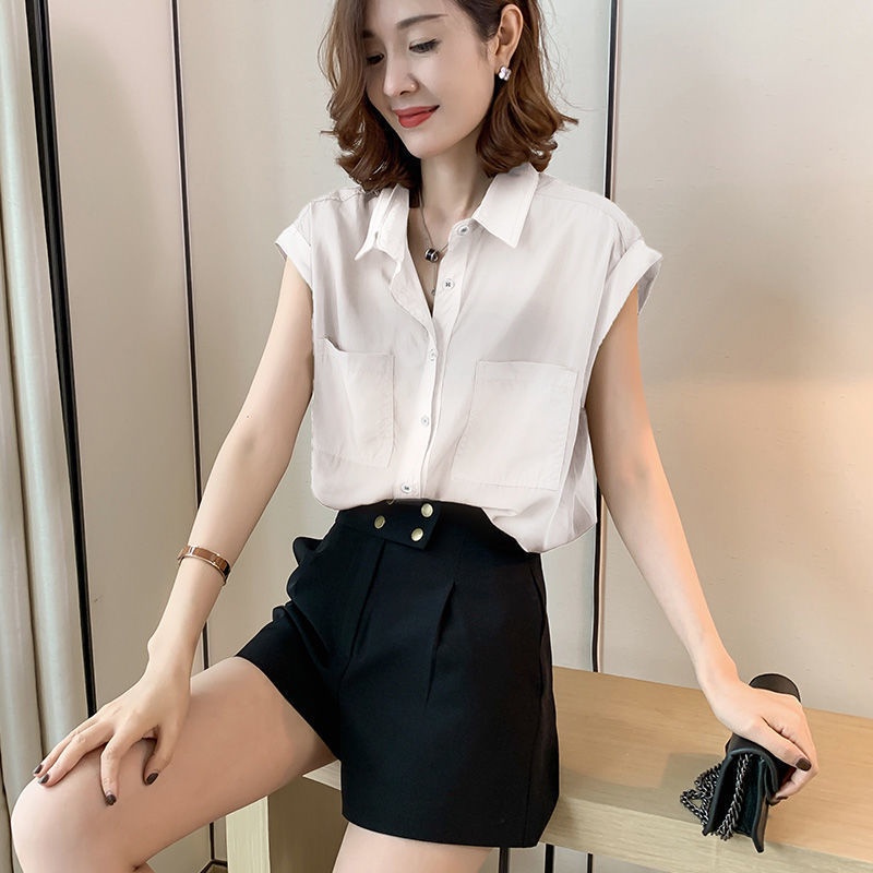 Áo Sơ Mi chiffon Mỏng Tay Ngắn Dáng Rộng Thời Trang Mùa Hè Hàng Mới Dành Cho Bạn Nữ 2022