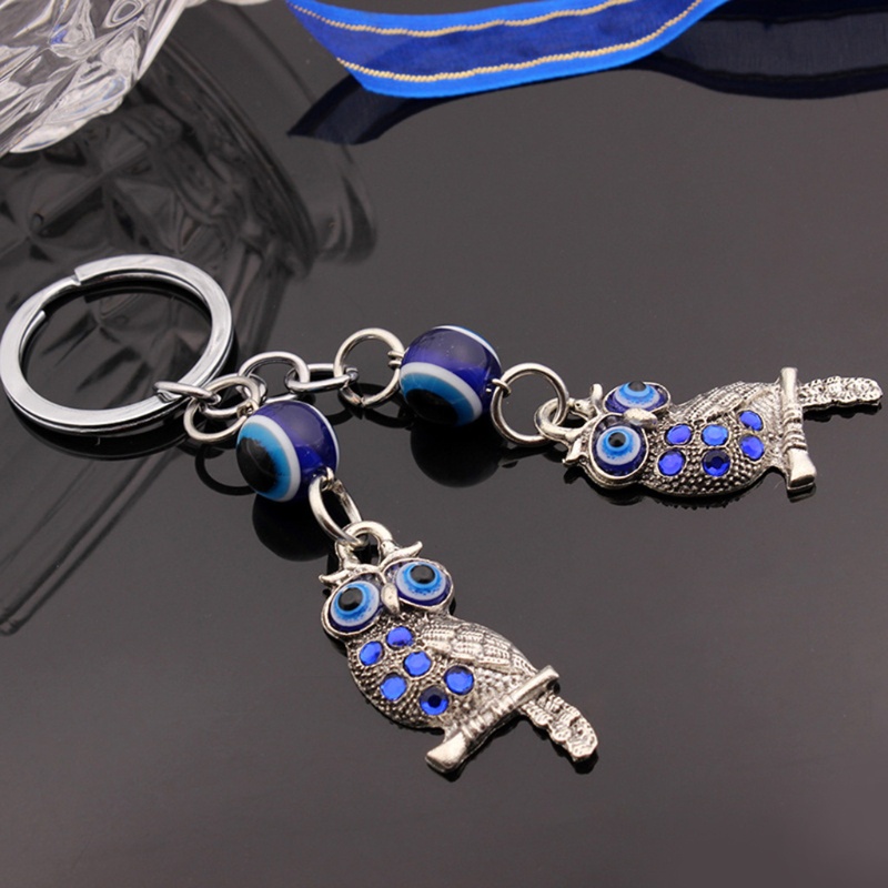 Chuông gió treo tường hình cú mèo may mắn