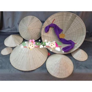 Xưởng SX- Nón lá trang trí size 8.10.12.15.18.21.25.27.30.32cm -Tre Việt